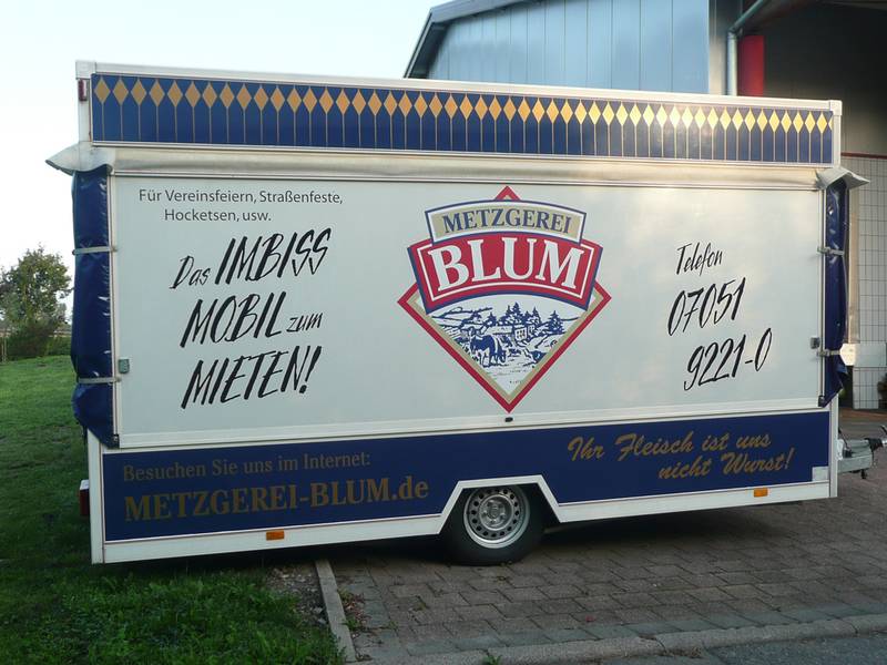 Blum Imbisswagen zum Mieten